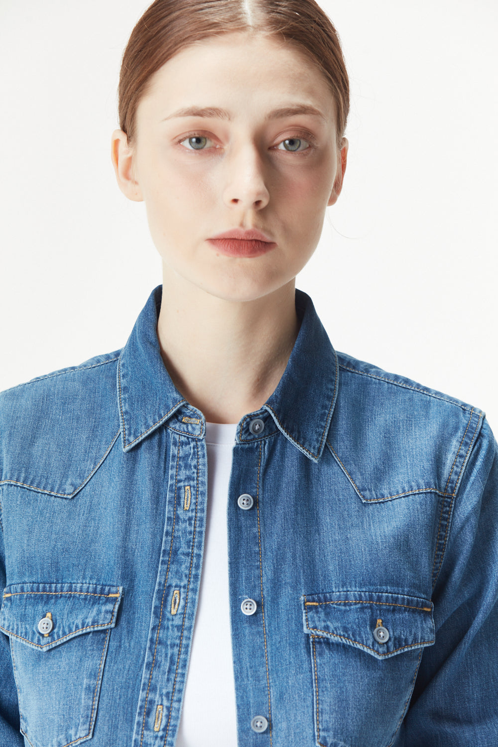 Women's Soft Tencel Denim Shirt | Made to Measure