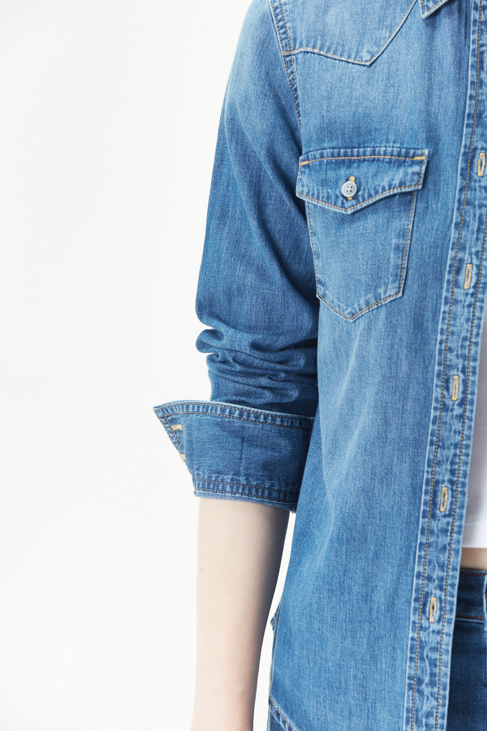 Women's Soft Tencel Denim Shirt | Made to Measure