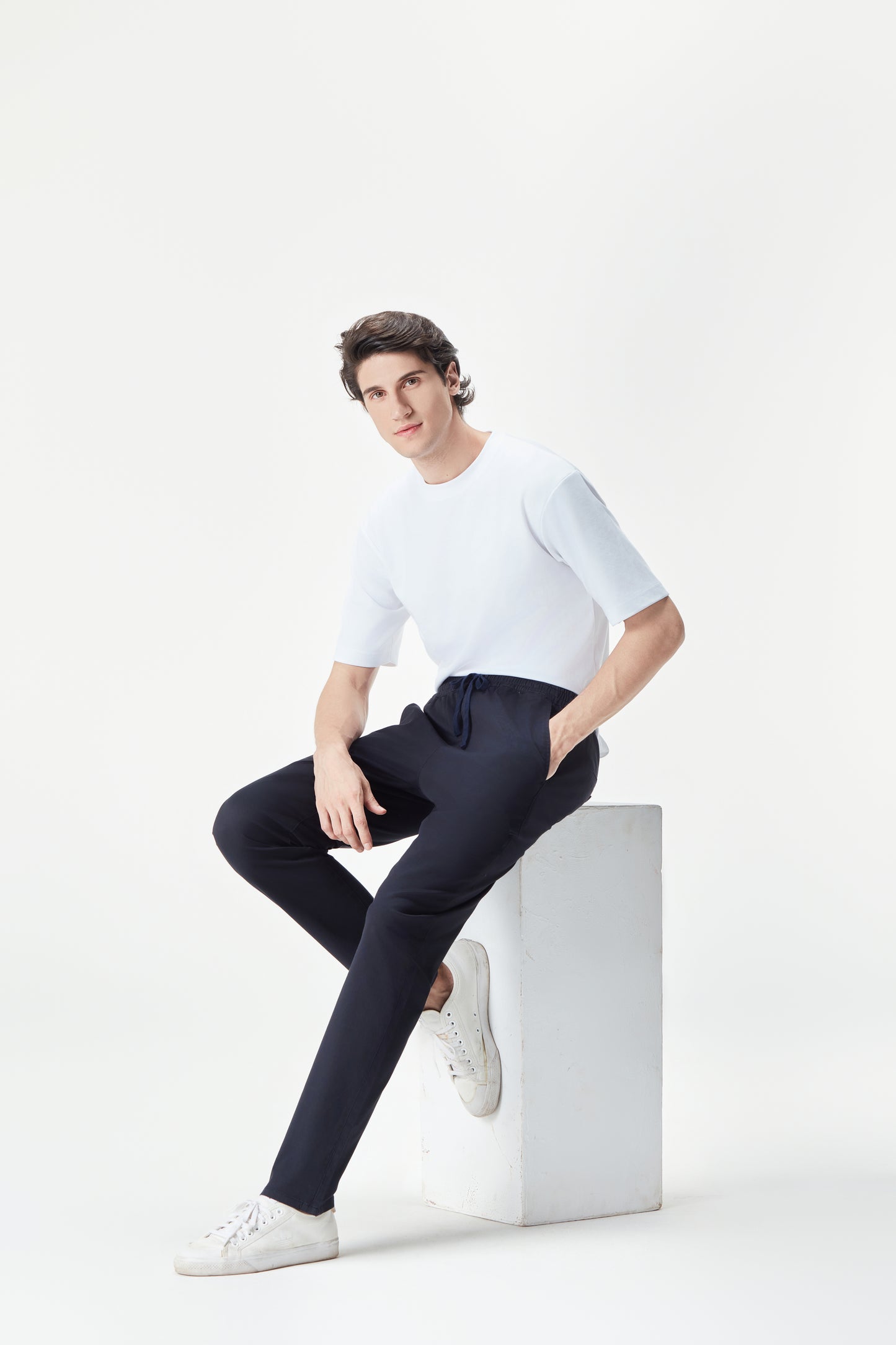 Men's Elastic Waist Business Jogger Pants | Made to Measure