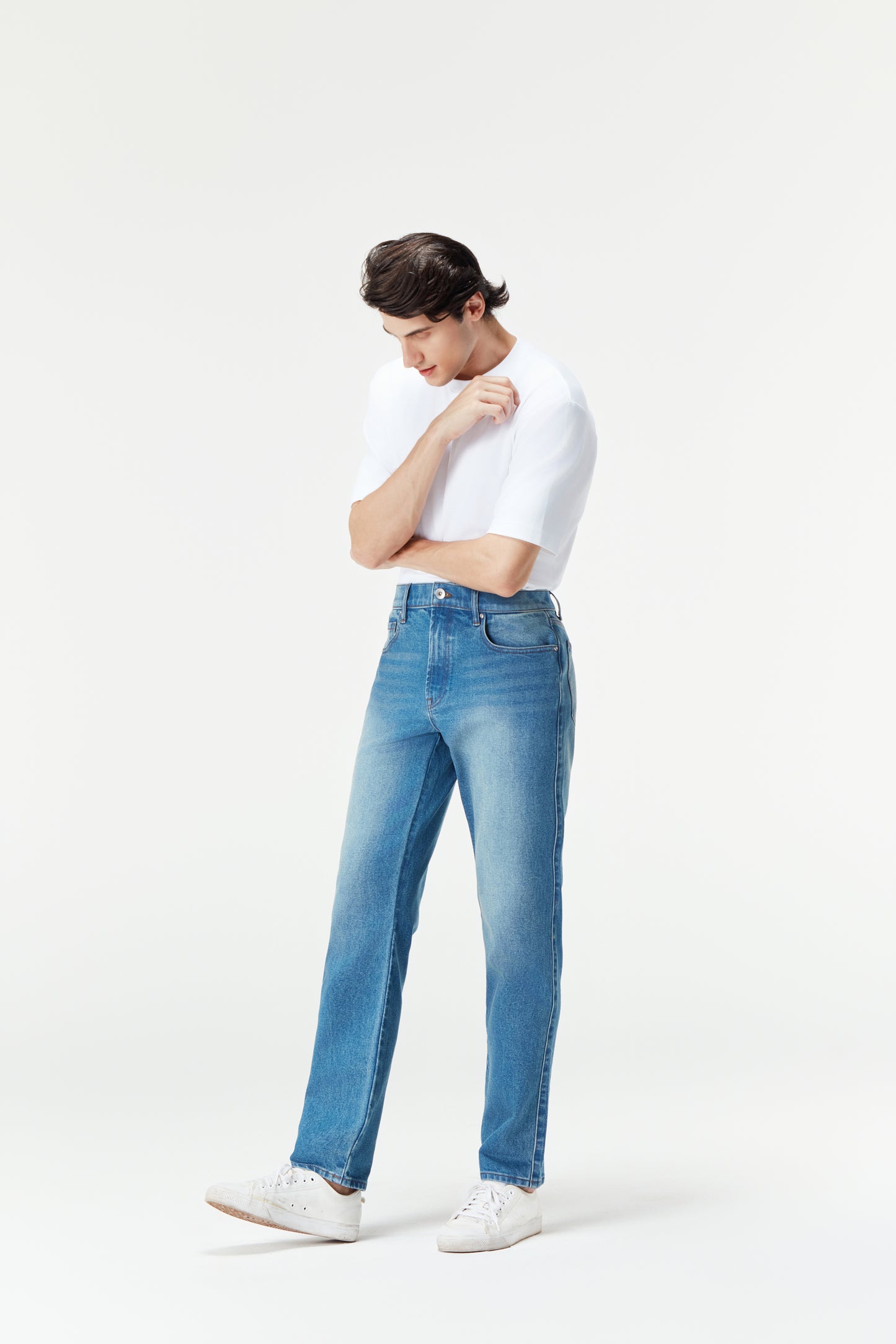 Men's Vintage Washed Denim Jeans | Made to Measure